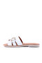 Suzy- Genuine Leather Gold Buckle Women's Slippers Summer Casual Comfortable Flat Sole - 5