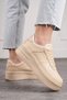 Daily Women's Sneaker Lace-up Light Thick High-Sole Walking Breathable Sports Shoes 451 - 5