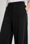 Modal Fabric Ribbed Detailed Wide Leg Trousers - 3
