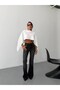 Women's High Waist Relaxed Fit Flowy Wide Leg Jean Pants - 5