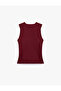 Slim Fit Layered Sleeveless Viscose Blend V-Neck Blouse - 6