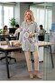 Mixed Pattern Linen Blend Shirt [Oversize, Standard Size, Fits up to Size 44, 75 cm Average]