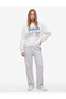 Stitch Licensed Printed Comfortable Fit Raised Crew Neck Long Sleeve Sweatshirt