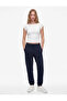 Three-Threaded, Ruffled, Pocketed, Tie-Waist Jogger Sweatpants