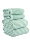 Luxury 4-Piece Waffle Weave Towel Set (2 Bath + 2 Hand), 100% Cotton Quality Quick-Drying Towels
