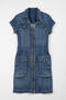 Women’s Jean Dress with Zippered Pocket - 2
