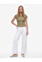 Short Sleeve Classic Collar Zipper Slim Fit Crop Corset Blouse