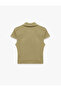 Short Sleeve Classic Collar Zipper Slim Fit Crop Corset Blouse - 7