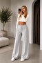 Sweatpants Gray Loose Legs Comfortable Stretchy Fabric Everyday