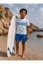 Basic 6-9 Years Old Swim Shorts - Blue - 4