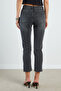 Zippered Cut-Off Leg Jeans - 7