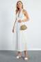 Scholarship Straw Handbag with Chain Strap - 7