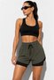 Women's Quick Dry Two Layered Leggings with Pocket Detail Sports Shorts - 3