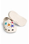 Women's Cream Floral Accessory Detailed Slippers Lightweight Daily Summer Non-Sweat Absorbing Eva Sole Sandals - 4