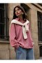 Aerobin Button Detailed Blouse / Shirt - Dark Rose - Refka - 2