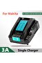 EU DC18RC Li-ion Battery 3A Charger for Makita 18V 14.4V BL1860B, BL1850B, BL1840, BL1830, BL1820, B