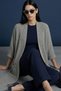 Aserj Soft Textured Comfortable Fit Batwing Sleeve Long Knitwear Women's Cardigan & Jacket & Hijab Cardigan - Gray - 6