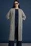 Aserj Soft Textured Comfortable Fit Batwing Sleeve Long Knitwear Women's Cardigan & Jacket & Hijab Cardigan - Gray - 5