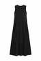 Black Sophisticated Ruched Detail Dress