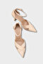 Patsy Mid-Heeled Open-Back Satin Pointed-Toe Women's Shoes - 3
