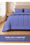 Stripe Comforter Set- Ultra Soft Brushed Microfiber Fabric, Soft Siliconized Fiber Filling - 2
