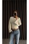 Modal Fabric Gathered Detail Wide Sleeve Blouse - 3