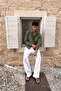 Men's Muslin Oversize Shirt Dark Khaki - 3