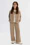 8-14 Years Old Cool Lucky Girl's 3-Piece Set - Mink - 4