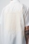 Men's Elementals Embroidered Oversize Shirt Ecru - 5
