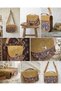 Anatolian-Inspired Bohemian Bag - Tan Suede and Authentic Weaving - 5
