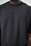 Men's Printed Oversized Da Vinci T-Shirt Smoke - 5