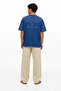 Men's Far from Basic Washable Oversize T-Shirt Navy Blue - 5