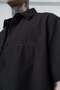 Men's Elementals Embroidered Oversize Shirt Black - 6