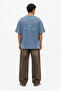 Men's Far from Basic Washable Oversize T-Shirt Baby Blue - 4