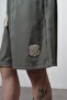 Men's Route 07 Arma Detailed Regular Fit T-Shirt Shorts Set Khaki - 5
