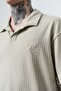 Men's Relined Written Regular Fit T-Shirt Çağla - 4