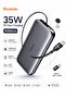 Power Bank with Built-in Cable, 10000mAh, 35W PD Charging, Retractable USB-C, LED Display