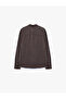 Regular Fit Long Sleeve Classic Collar Buttoned Shirt - 6