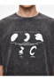 Washable Cotton Short Sleeve Crew Neck Printed Oversize T-Shirt - 4