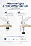 17-34" Lynx Series Gas Piston Monitor Arm 10 kg Carrying Capacity Vesa Compatible Silver - 4