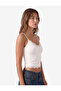Regular Fit Threaded Strap V-Neck Lace Detailed Undershirt - 2