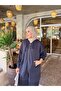 Oversize Hooded Modal Fabric Double Pocket Hijab Two-Piece Set - 6