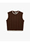 Hair Braid Textured Ribbed Crew Neck Sleeveless Knitwear Sweater - 6
