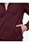 Cotton Long Sleeve Zippered Stand Collar Cardigan - 4