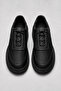 Men's Black Sneakers for Daily Wear, Orthopedic, Thick Sole Walking Shoes - 5