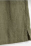 Faark Women's Viscose Linen Shorts with Comfortable Cut and Slit Detail - 4