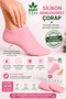 1 Pair Silicone Foot Care Socks Moisturizing Back Silicone Anti-Slip Patterned Booties