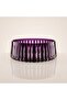Cutting Decor Purple Glass Bowl, Salad Bowl, Presentation Bowl - 2