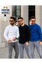 3-Pack Men's Crew Neck Knitwear Sweater + Perfume