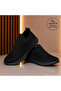 Laceless Knit Sneaker-Black - 5